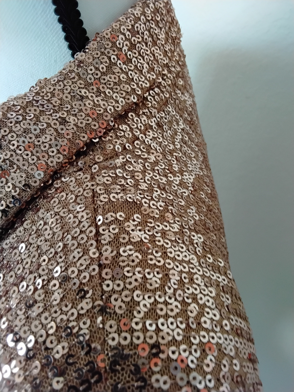 Sequin Tie-Waist Blazer Jacket in Copper - Picture 4 of 5